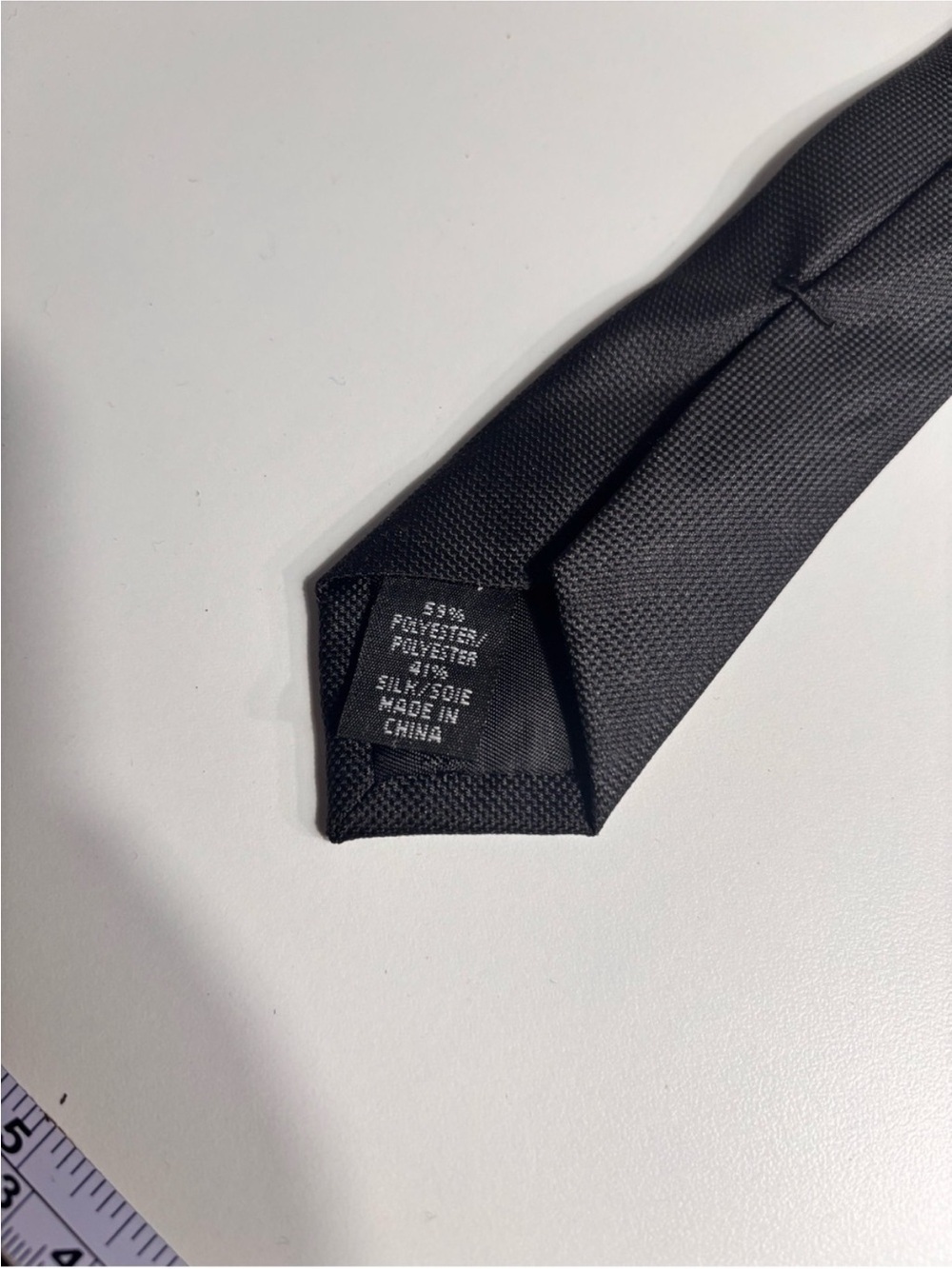 NWT Calvin Klein black textured formal necktie - Picture 4 of 4